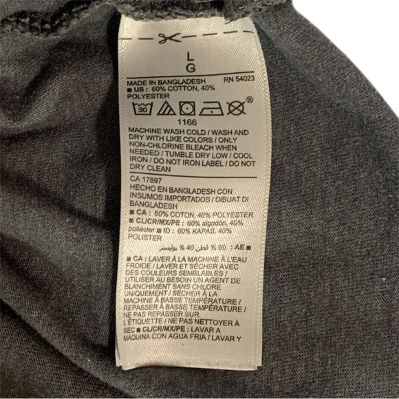 Old Navy Men Short Sleeve Perfect Fit T Shirt Gray Cactus Size Large Pre Owned - Picture 6 of 8